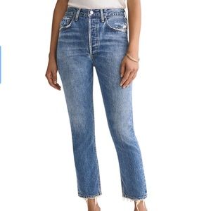 AGOLDE Riley Straight Cropped Jeans